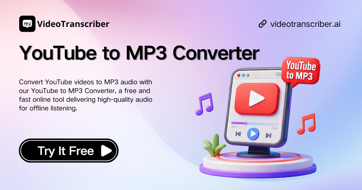 YouTube to MP3 Converter – Free Online, No Sign-Up, No Ads