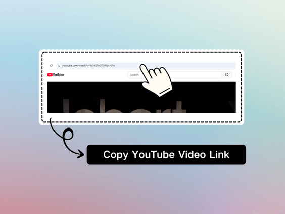 第 1 步：複製 YouTube 影片連結