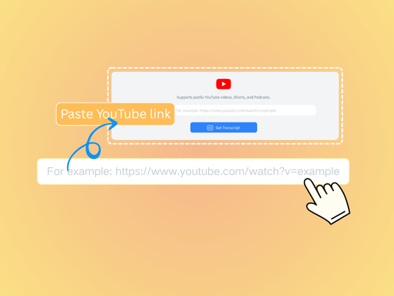 Langkah 1: Tempel tautan video YouTube